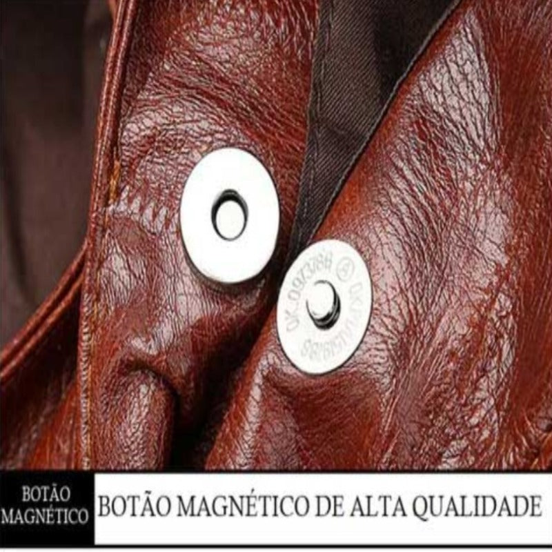 Bolsa Vintage Elegance, Botão Magnético, Bolsa Feminina, Lovedema